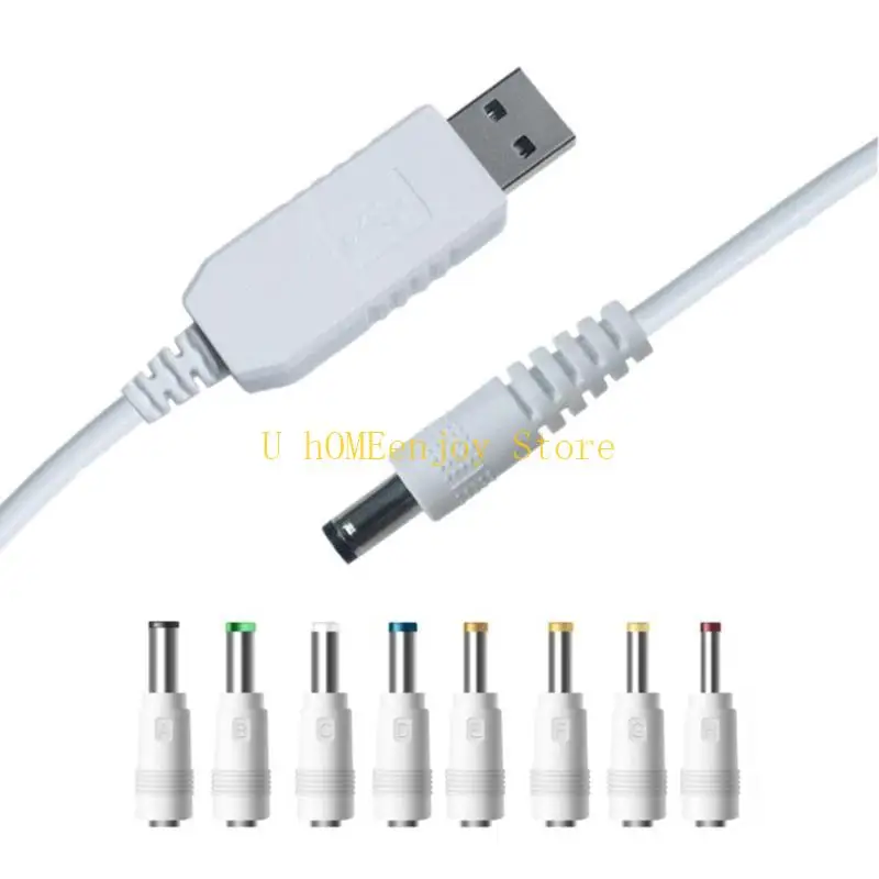 B0KF Usb 5V To DC9V12V Power Cable for Scanners Routers Speaker Cameras Power