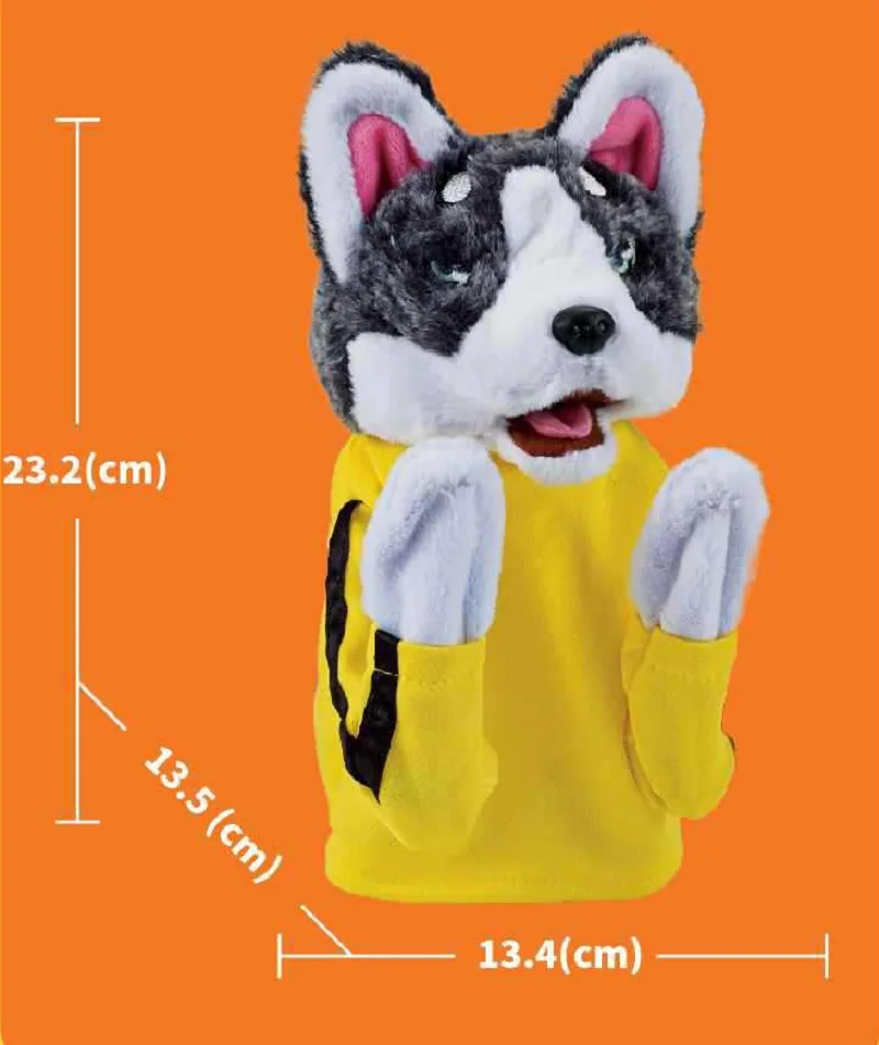 Kung Fu Box hund Husky Handschuhe Puppe Kinderspiel Plüschtiere, ausgestopfte Handpuppe Hund, Boxen Husky interaktives kniffliges Spielzeug