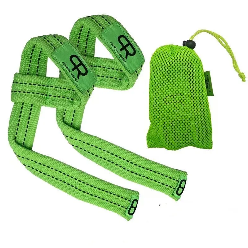 2 Stück PR Heavy Duty Premium Hebegurte Personal Record Cotton Wraps Gewichtheben Powerlifting Deadlift Fitness Handgelenkstütze