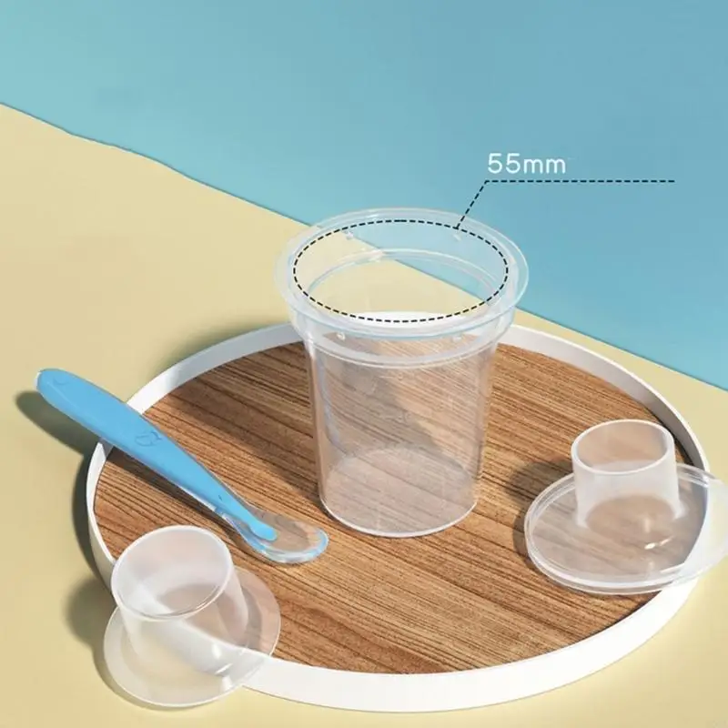 

Set of 1 or 2 Baby Formula Storage Container 80ml Capacity Clear Infant Milk Powder Storage Case Essential Cereal Box