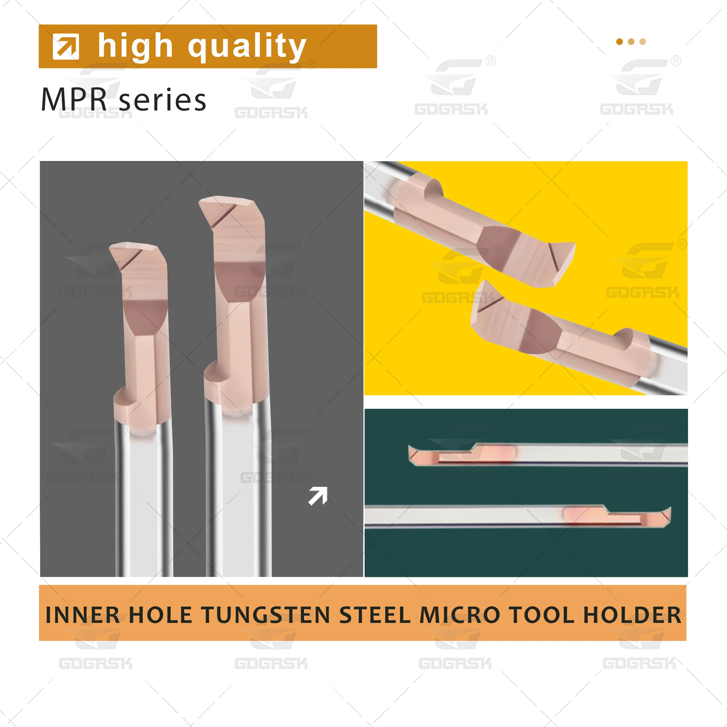 CNC Lathe MPR Small Aperture Boring Tool MPR2 MPR6 MPR8 MPR10 R0.1 R0.2 L15 L22 Tungsten Steel anti-seismic Inner Groove Tool