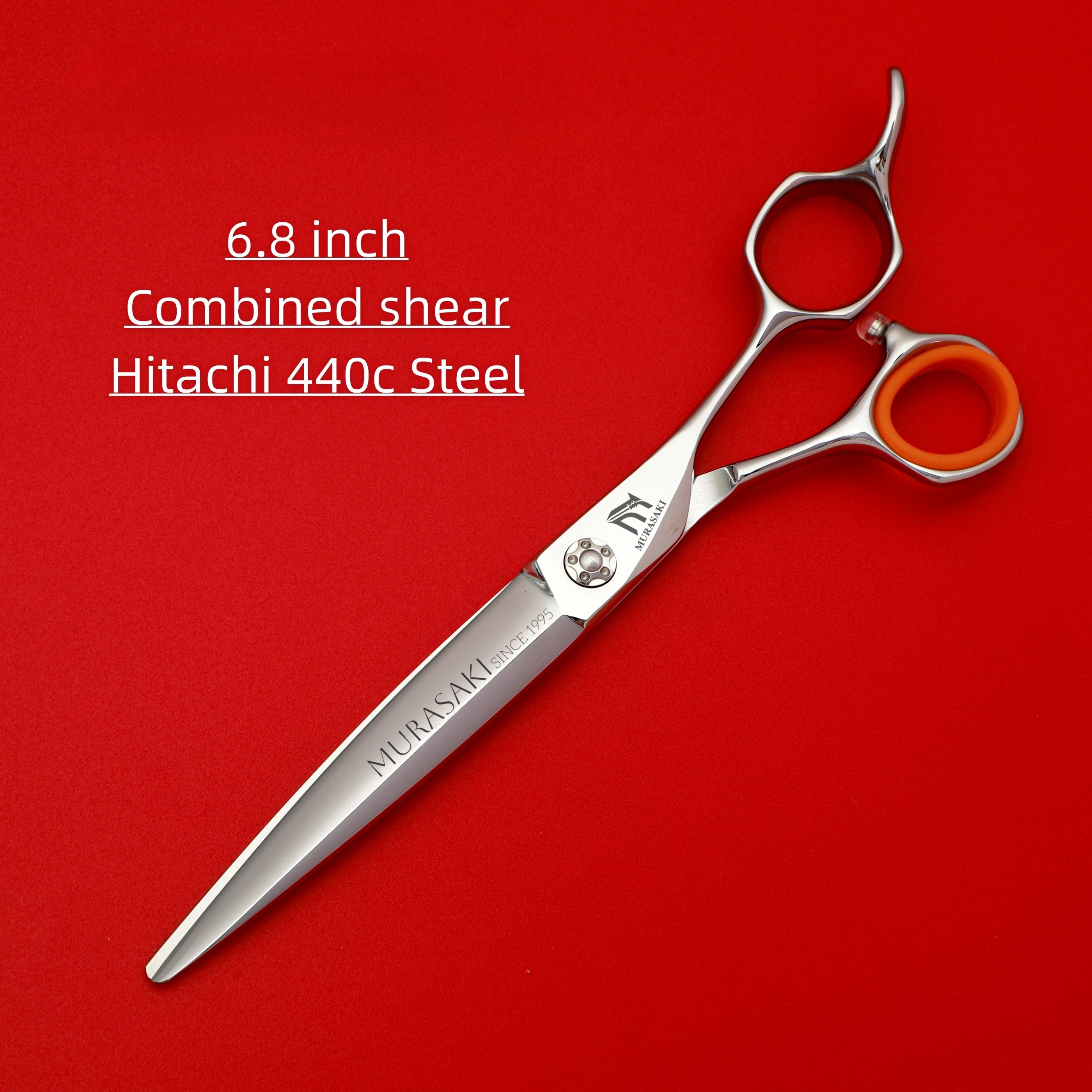 Professionelle Friseurschere, Haarschneidemaschine aus 440C-Stahl, Effilierschere, Set von 6,0-6,5-6,8 Zoll, Friseursalon-Zubehör – Detail 12