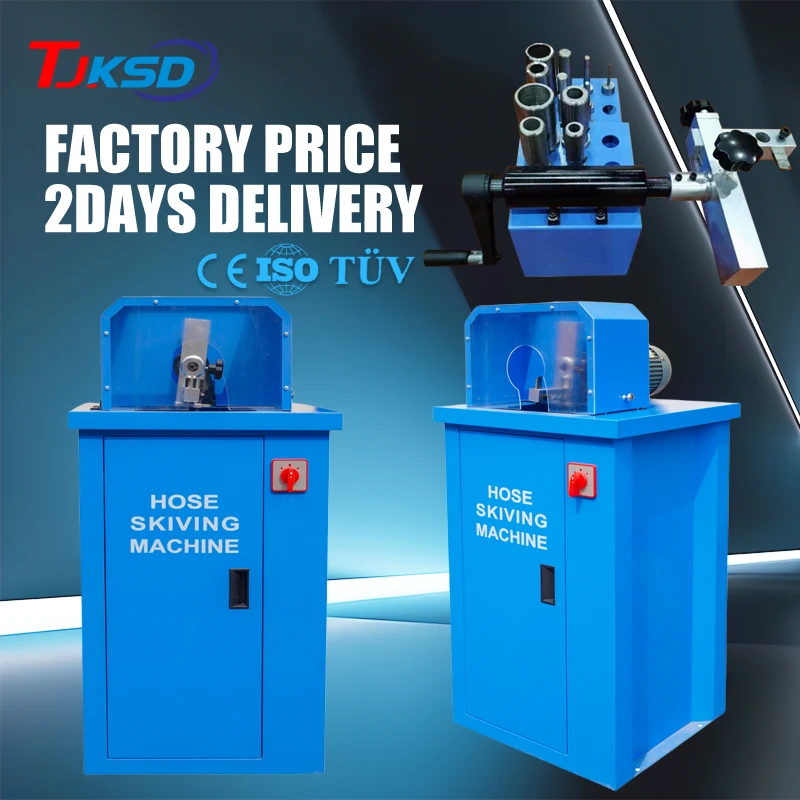 Hot Sale Hydraulic Hose Cutting & Peeling Machine Air Conditioner Hose Brake Skiving Machine with Pump & Motor Core Components