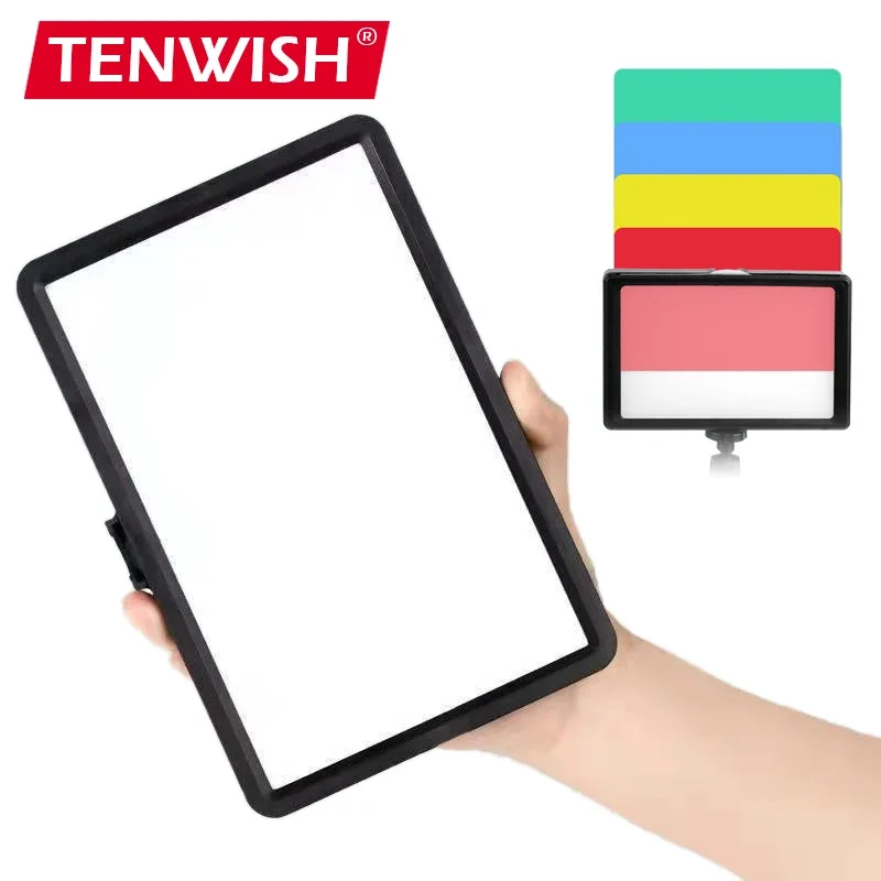 Светодиодный Fill Светильник w/цветные фильтры, диммируемая окружающая лампа для рабочего стола, Live Youtube, Tik вещания, веб-камера для конференц-связи с зумом