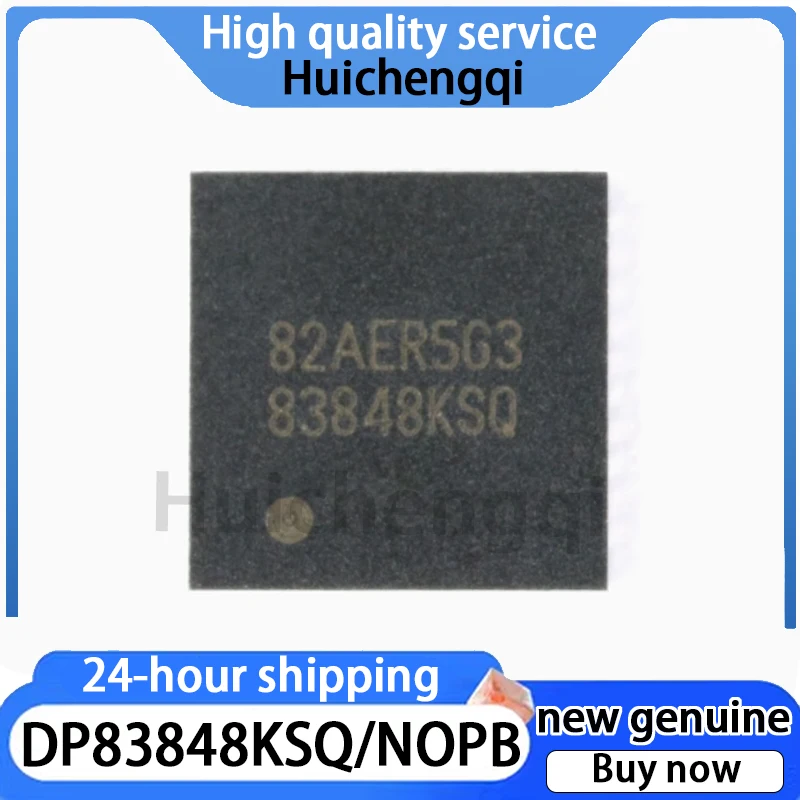 2PCS Original Genuine DP83848KSQ/NOPB QFN-40 10/100Mb/s Ethernet Transceiver IC Chip