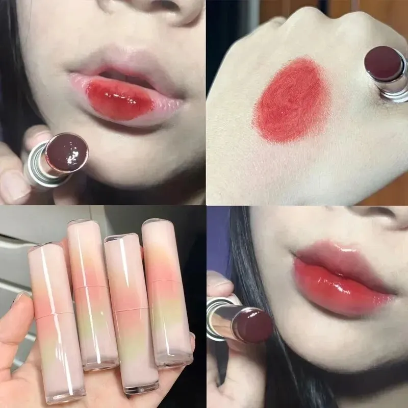 Her orange hr505lipstick ist nicht leicht zu verblassen, nicht leicht zu berühren die Glas lippe Glasur Wassers piegel wird Film