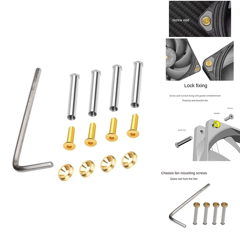 

Изысканный винт для компьютера, 80 мм, 90 мм, 120 мм, 140 мм, толщина 25 мм, охлаждающий RGB-вентилятор, аксессуары «сделай сам», 20 шт.