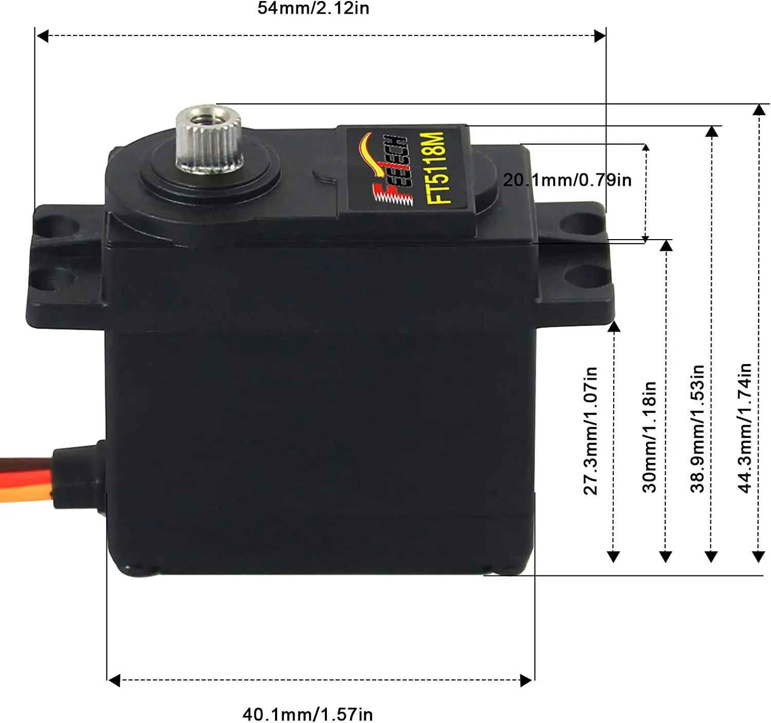 20KG Servo กันน้ํา MG995 MG996r อัพเกรดเกียร์โลหะดิจิตอลมาตรฐาน RC Servo