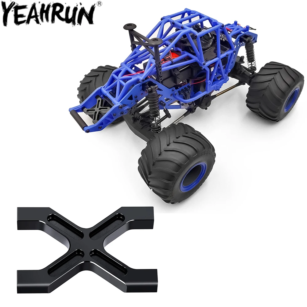 YEAHRUN Aluminum Rear Suspension Brace Mount Support Base for 1/18 Mini LMT 4WD Brushed Monster Truck Upgrade Parts