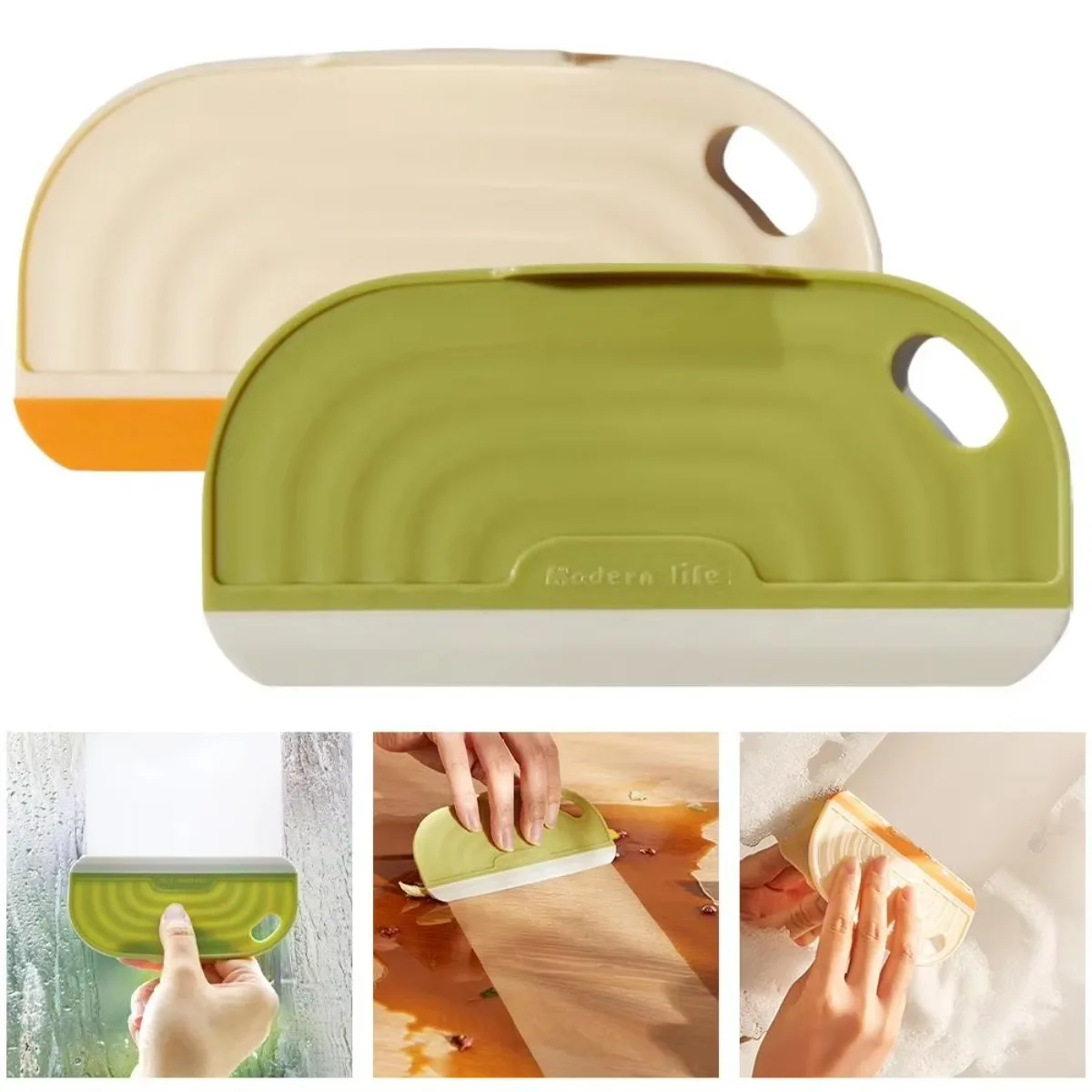 1PC Plastic Non-Scratch Handy Squeegee Kitchen Sink Countertop Squeegee Window Mirror Water Wiper Clean Scraping Film Scraper