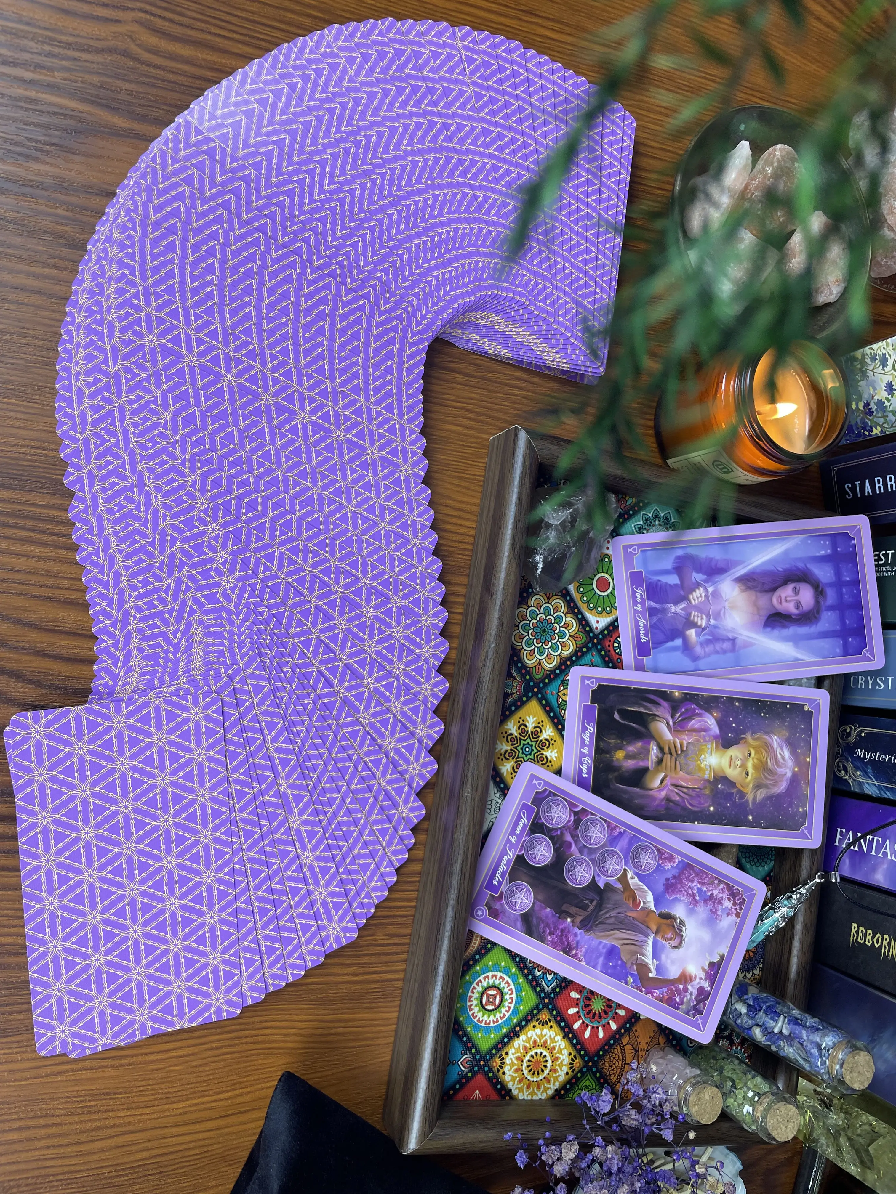2025 Fantasy Tarot Deck 78 Cards 12x7cm Beginner Rider Waite