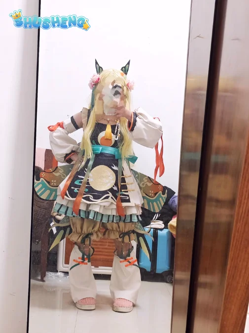 

Identity Ⅴ little girl Alice Derose memory Cosplay Costume Sweet Chinese style dress necklace socks Halloween Lolita uniform