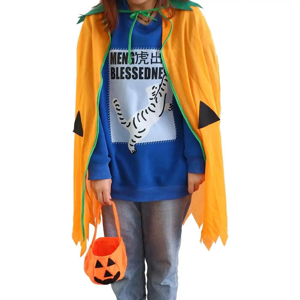 Unique Cool Adult  Hat Costumes Pumpkin Bag Halloween Cloak Halloween Decoration Fashion Accessories