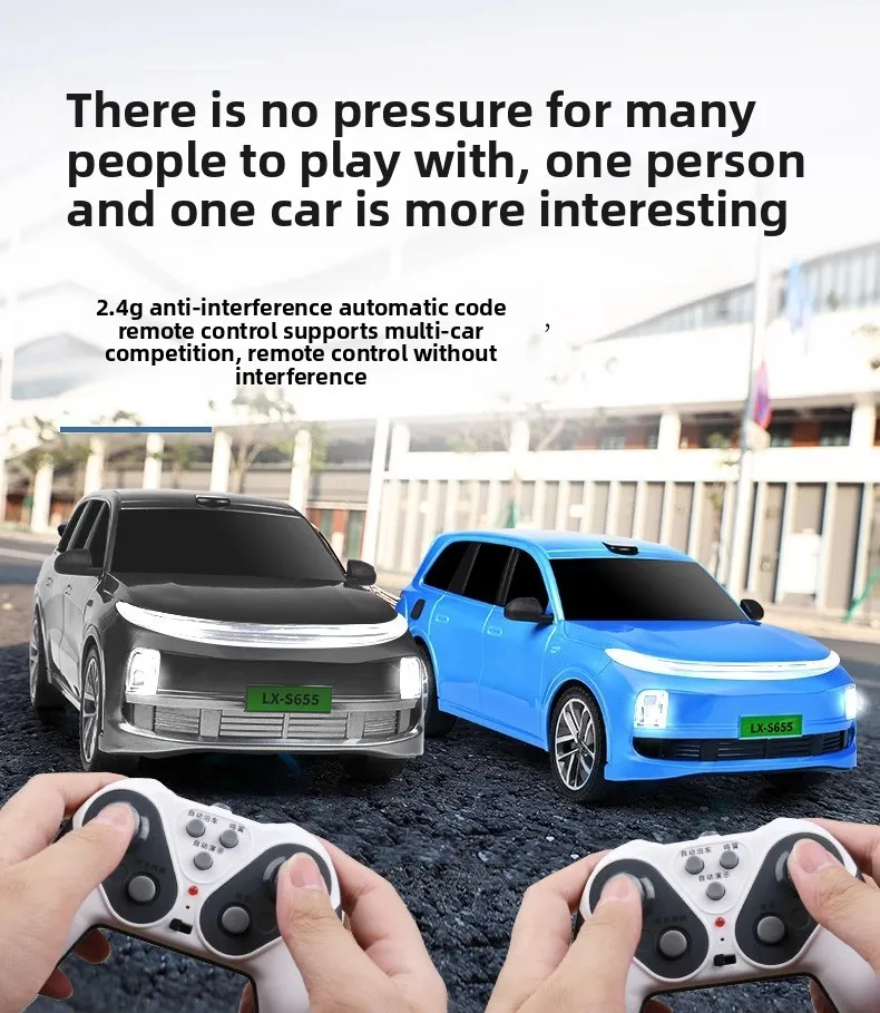 Coche de control remoto 2,4G simulación de estacionamiento automático efecto de sonido deriva coche de juguete eléctrico ideal modelo Xiaomi regalo para niños