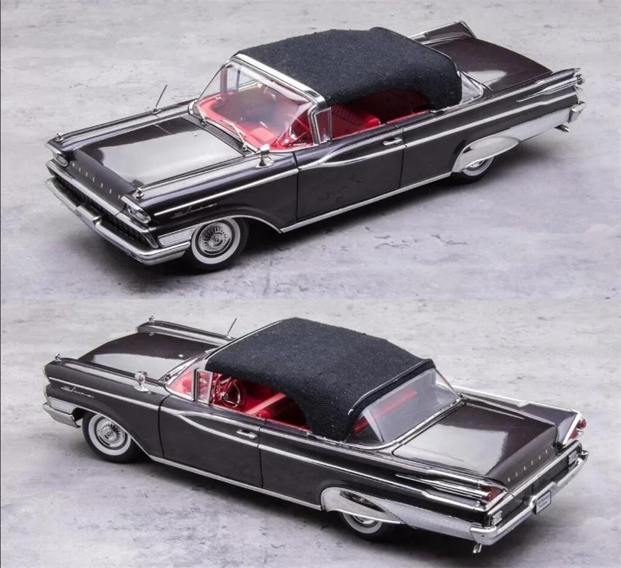 

SunStar 1/18 For 1959 Mercury Park lane Closed Convertible Diecast Model Car Black Toys Gifts Display Collection Ornaments