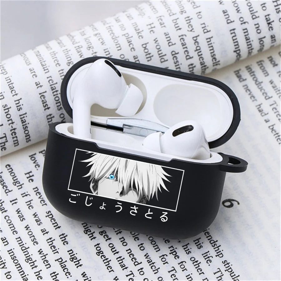 Anime Jujutsu Kaisen Earphone Case for Apple Airpods 1 2 3 Pro Cover Fushiguro Megumi Gojo Satoru Ryomen Protective Soft Cases