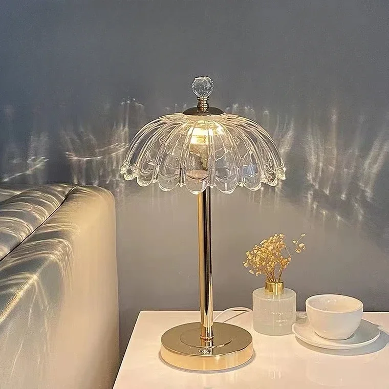 

Modern crystal table lamp Nordic home creative designer hotel custom decorative indoor household villa home lamp for bedroom