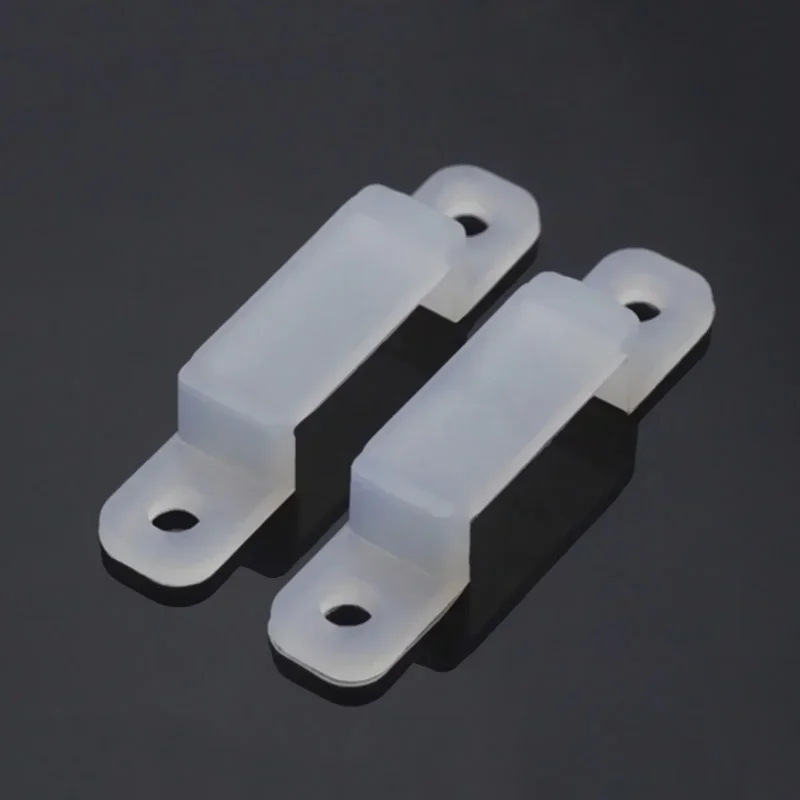 20Pcs 10mm LED Strip Silicon Fixer Clips Mounting Fastener Bracket For 5050 5630 RGB Single Color LED Strip Light Decoratio