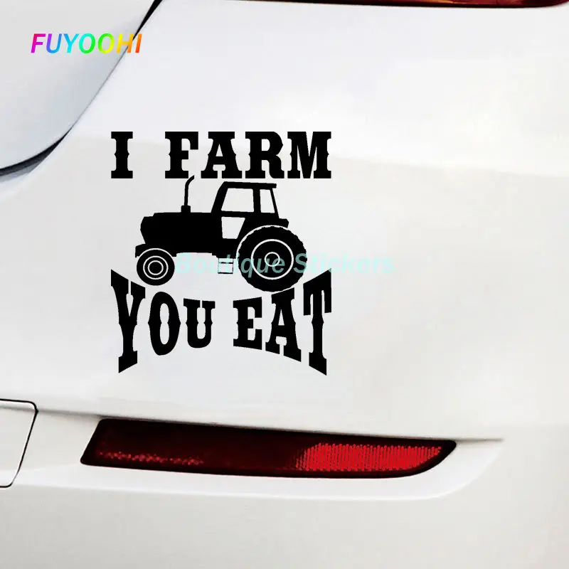 FUYOOHI Play Stickers Fashion Farm Tractor Farming Agriculture Funny Car Styling Accessories Car Stickers Anti-UV Decals