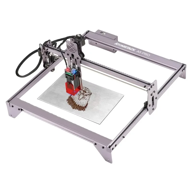 

Xiangyin High Quality Desktop CNC A5 Pro 40W Portable Mini DIY Printer Wood Pen Metal Card Engraver Machine