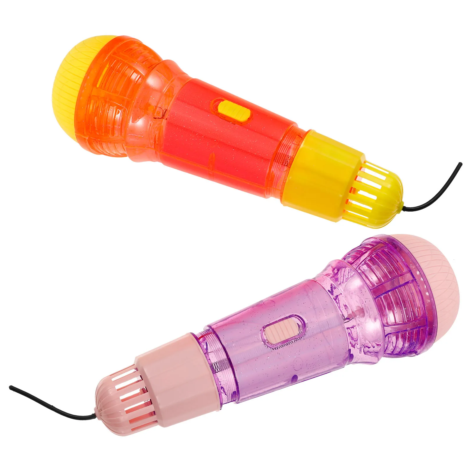 2 قطعة تصميم محاكاة عالية صدى ميكروفون الاطفال الآلات الموسيقية حفلة عيد ميلاد لصالح مرحلة الأداء الدعامة