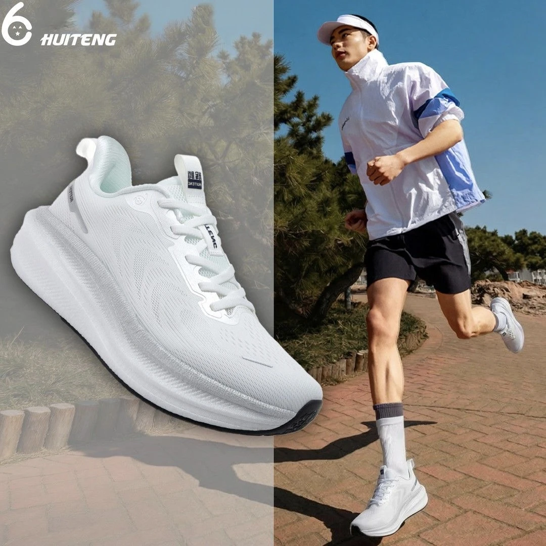 New Men's Anti Slip And Wear-Resistant Running Shoes With Technology Knee Pads And Shock Absorption For Women's Sports Shoes8075