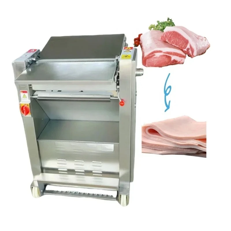 

Automatic pigskin peeling machine for meat processing plant food production line