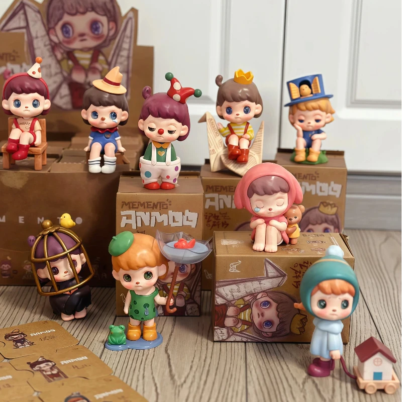 

Аутентичная серия Anmo Memory Fragments, слепая коробка, игрушки, милая экшн-фигурка аниме, Kawaii Mystery Box, модель, дизайнерская кукла, игрушка в подарок