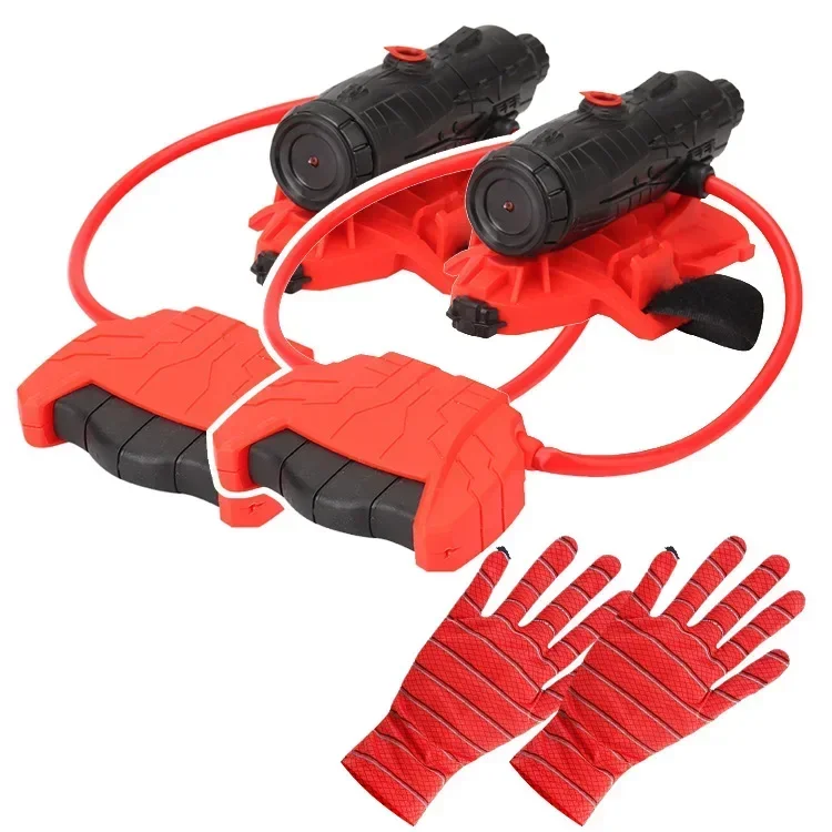 1-2set Disney Spiderman Cosplay Launcher Water gun Gloves Web Shooters Figure Toy Halloween Prop Toys For kid Wrist Launcher