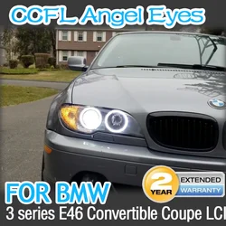 WHITE CCFL  Angel Demon Eyes Kit Light for BMW 3 Series E46 325ci 330ci Convertible Coupe 2004-06 LCI Xenon car accessories
