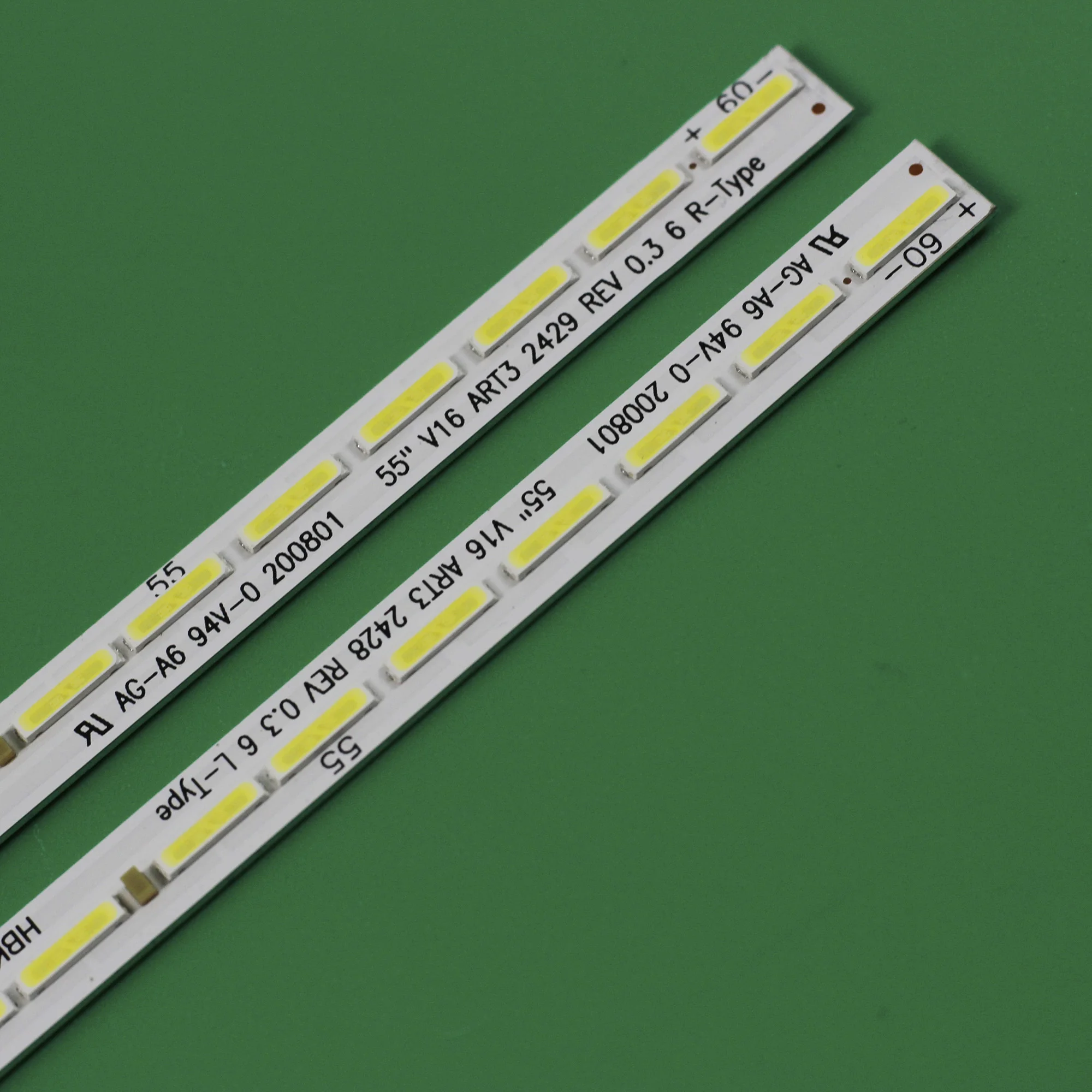 Kit 2pcs 2Pin LED Backlight strip 55LJ615V 55LW340C 55UH7700 55 V16 ART3 6916L2428A 6916L-2429A 2428A LC550EUE(FJ)(M1) 55lh6000