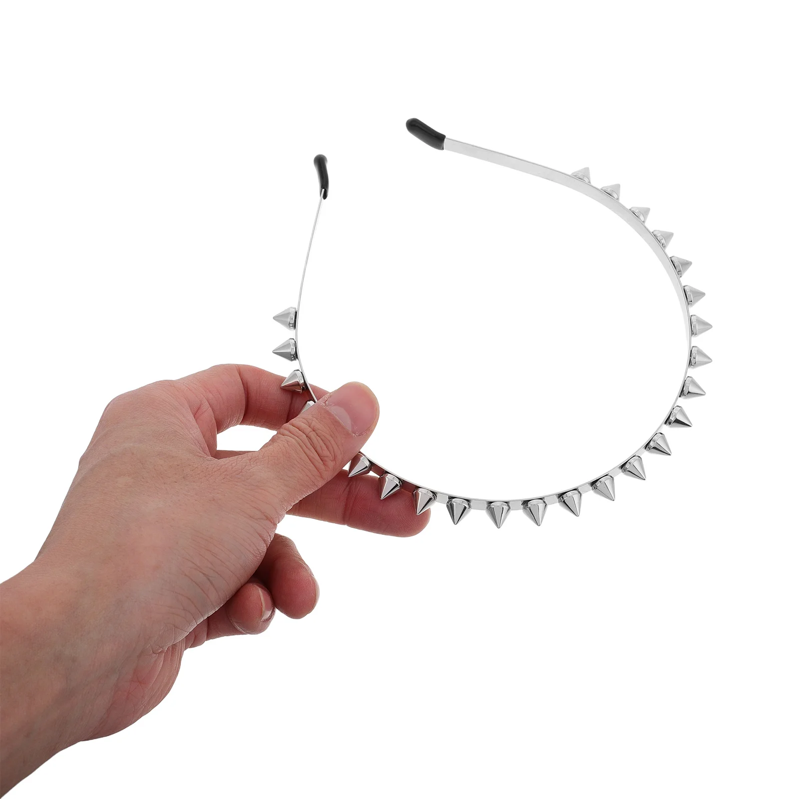

Spiked Punk Headband Metal Rivet Goth Style Festival Concert Cosplay Party Accessories Studded Headbands for Women