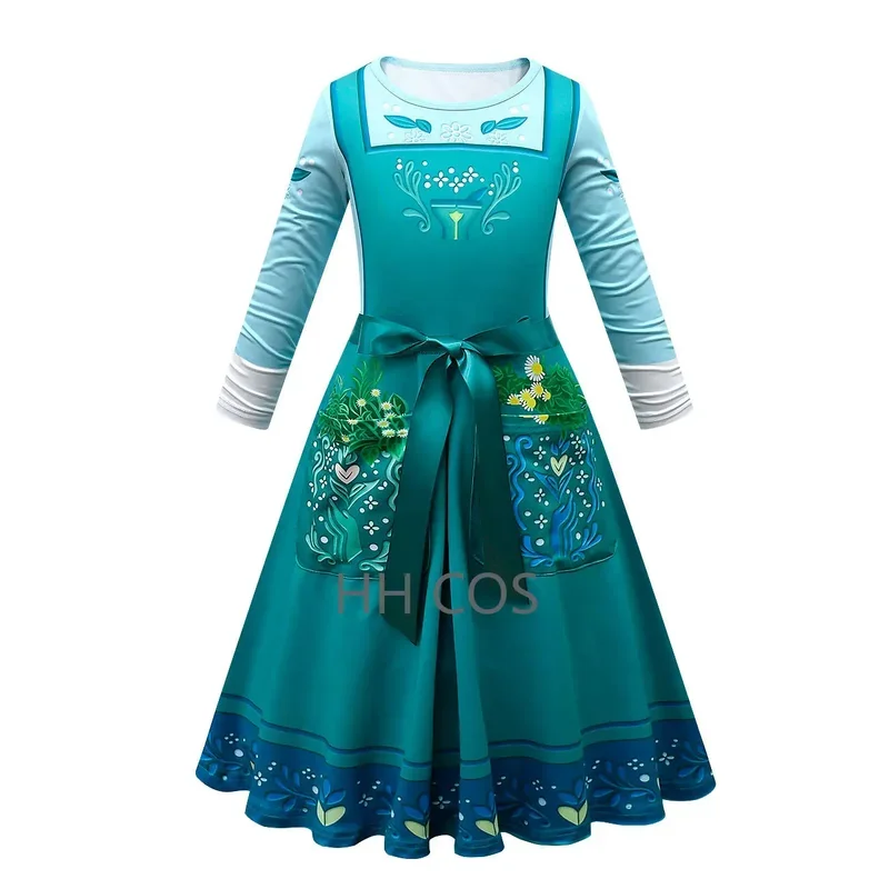 Film Encanto Frauen Mädchen Julieta Madrigal Cosplay Kostüm Outfits Familien feier Halloween Karneval Kleid für erwachsene Kinder