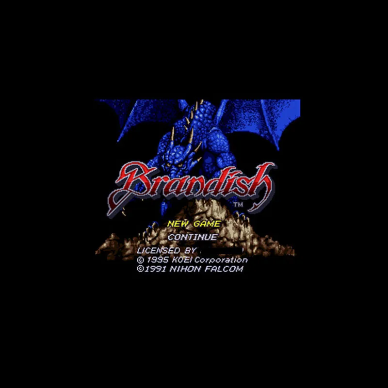Brandish NTSC 16 Bit Big Gray Game Card For 46Pin USA Game Players