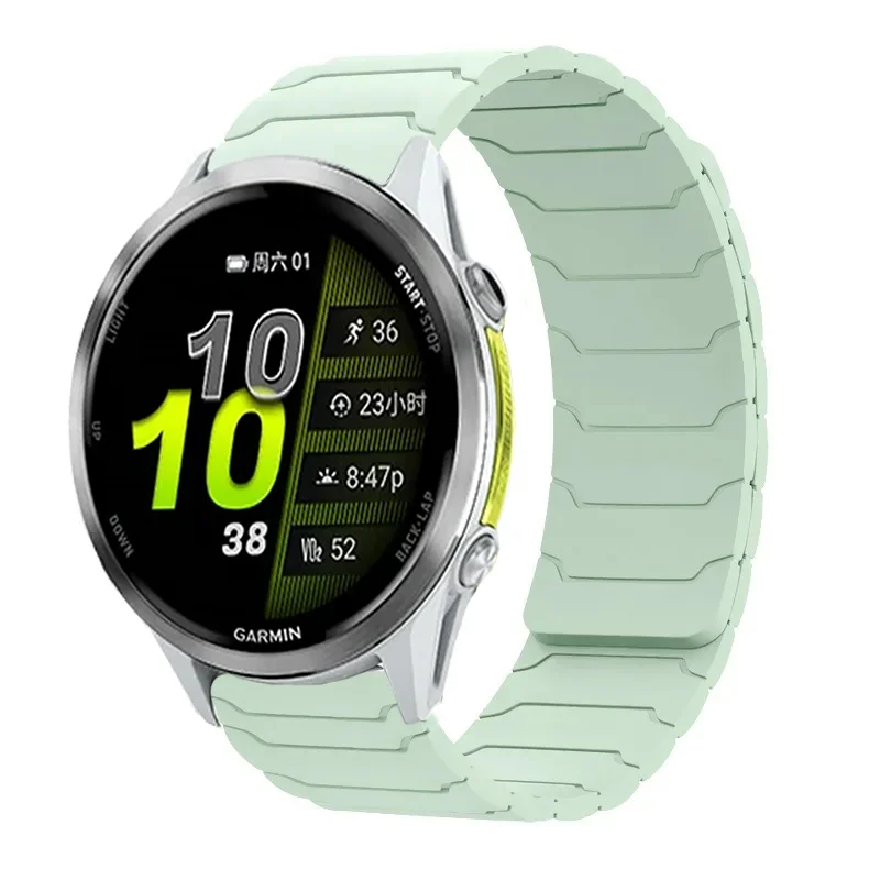 18 20 22 mm Silikonarmband für Garmin Venu 4 3 2 3S 2S Band Forerunner 255 165 265 255S 265S 970/Active 6/5/4 Magnetarmband – Detail 16