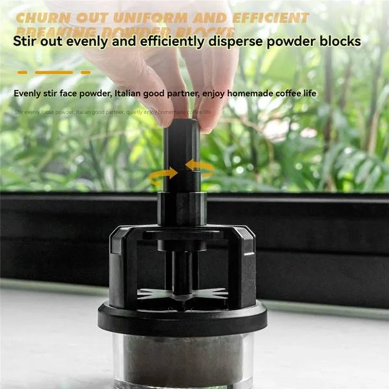 

N93R 58MM Rotary Coffee Powder Needle And Powder Hammer WDT Tool Set Adjustable Depth Espresso Stirrer Tool