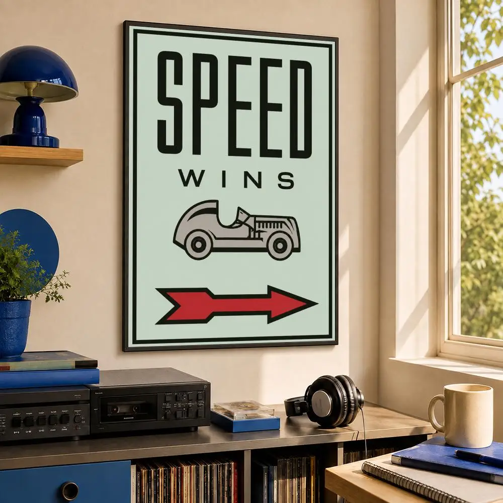 Ary Monopoly Poster HD PP Waterproof Wall Decor for Living Room Gift