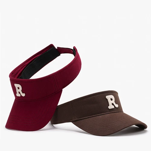 Empty-sombreros de Sol para hombre y mujer, gorra de béisbol con bordado de algodón, visera protectora solar para exteriores, deporte, tenis, Golf, correr, color sólido, novedad de verano