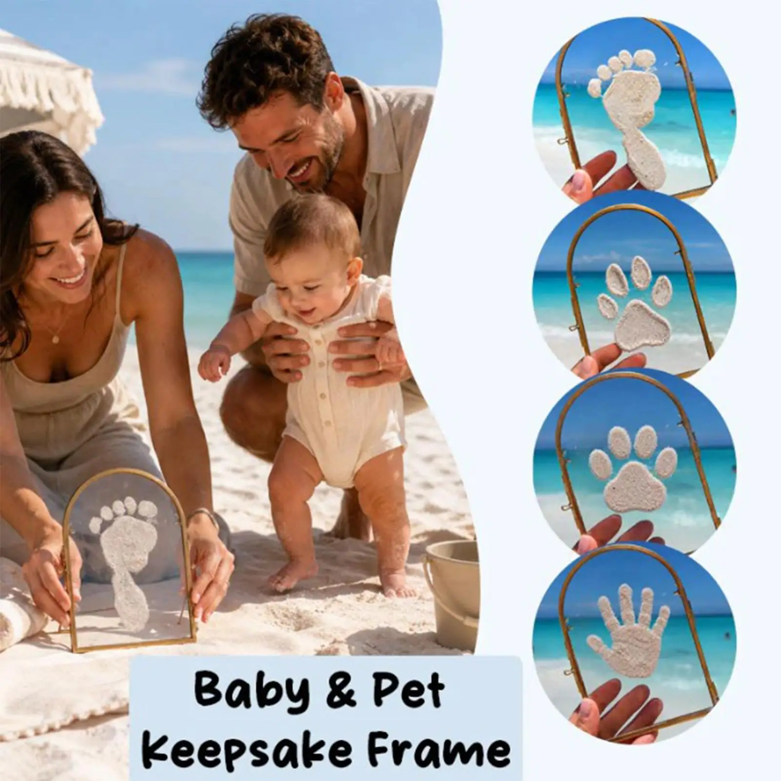 Glass Picture Frame Metal Arch Glass Cover Multi-Functional Stand Memory Display Picture Frame For Living Room Bedroom Study
