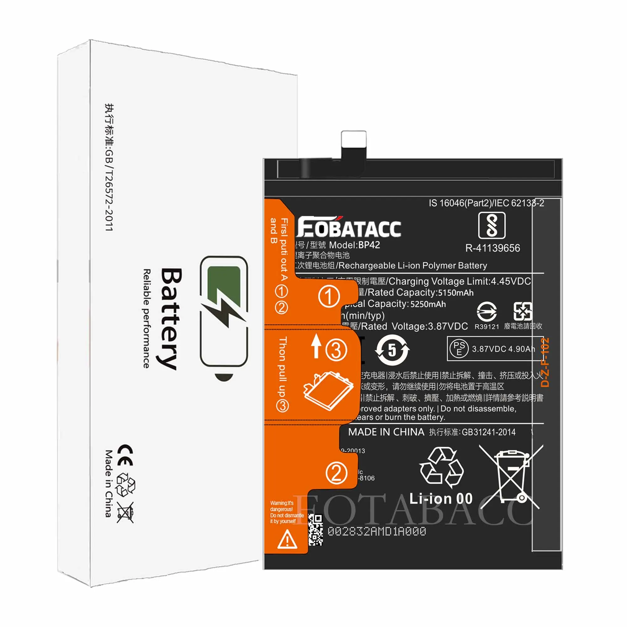 EOTABACC 100% Nova Bateria Original BP42 5250mAh Para XIAOMI 11 Lite/Mi 11 Lite 5G NE / 2109119 Bateria DG + ferramentas