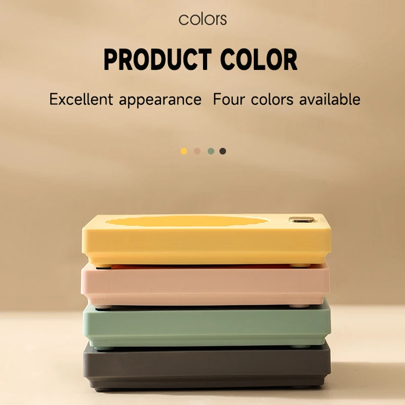 Caneca aquecida elétrica 4h automática fechada, para aquecida com o presente quente do leite de cacau do café o aquecedor constante da caneca de café 60 °c 20 watts de baixa potência