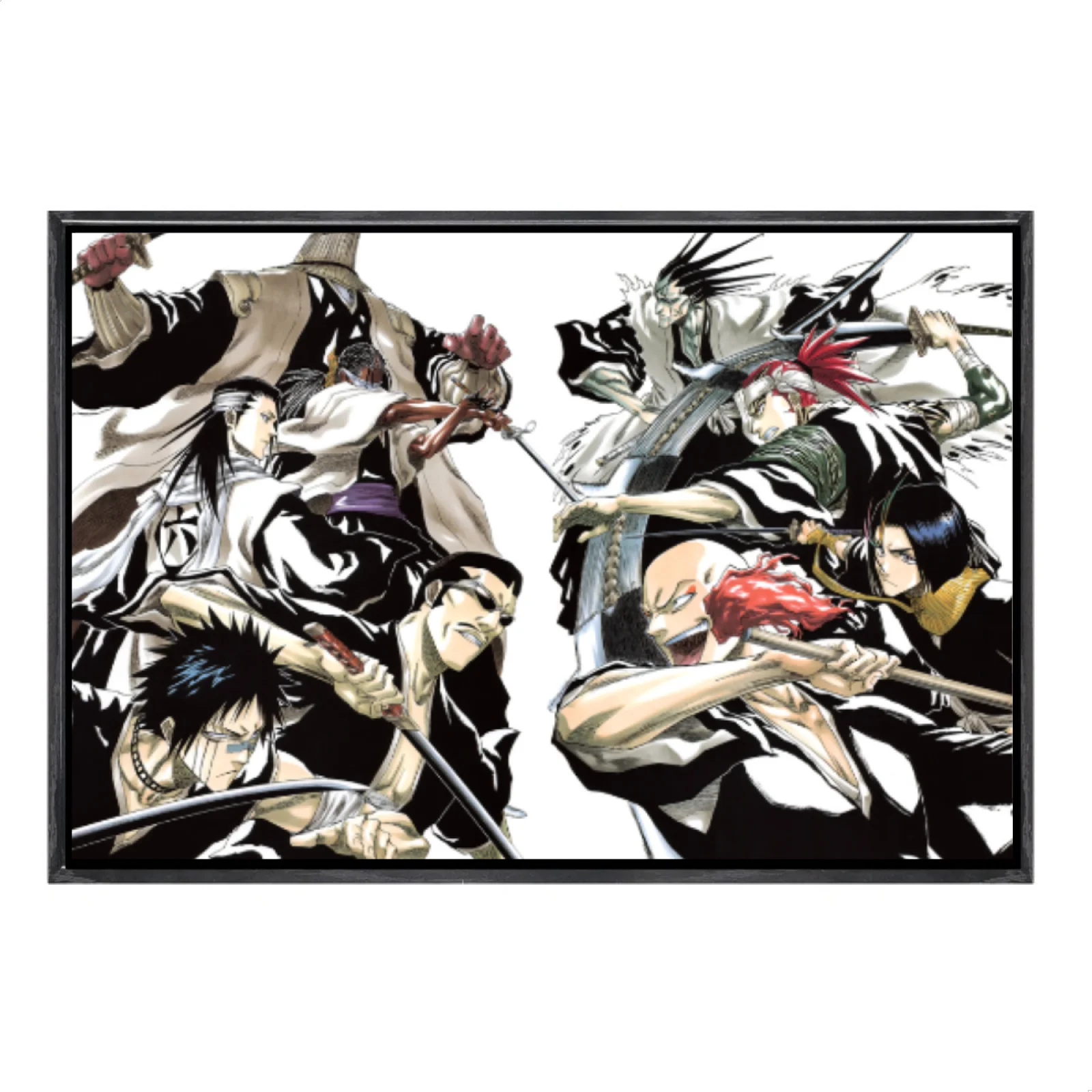 

Японская манга, многоразмерный холст, постер в двойной рамке, настенное искусство, домашний декор отбеливателя для гостиной, спальни