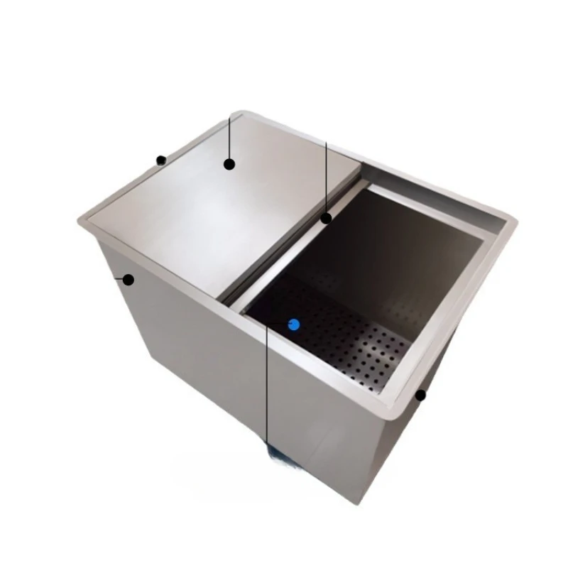 

tank mobile ice storage truck 304 commercial stainless steel ice storage tank bucket insulation pool thickening