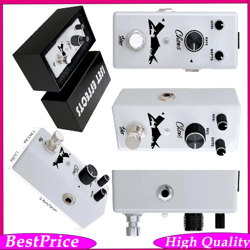 Pedal de Efeito Choral Analógico Clássico ISET PD-4 Chorus Ensemble King Boss-CH1 para Guitarra Elétrica com True Bypass