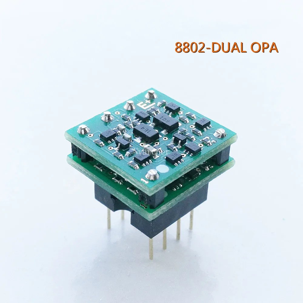 

Nvarcher 1PCS OP8802 Dual Op Amp Module Discrete Component Replace OPA1612 LME49720 OPA2604