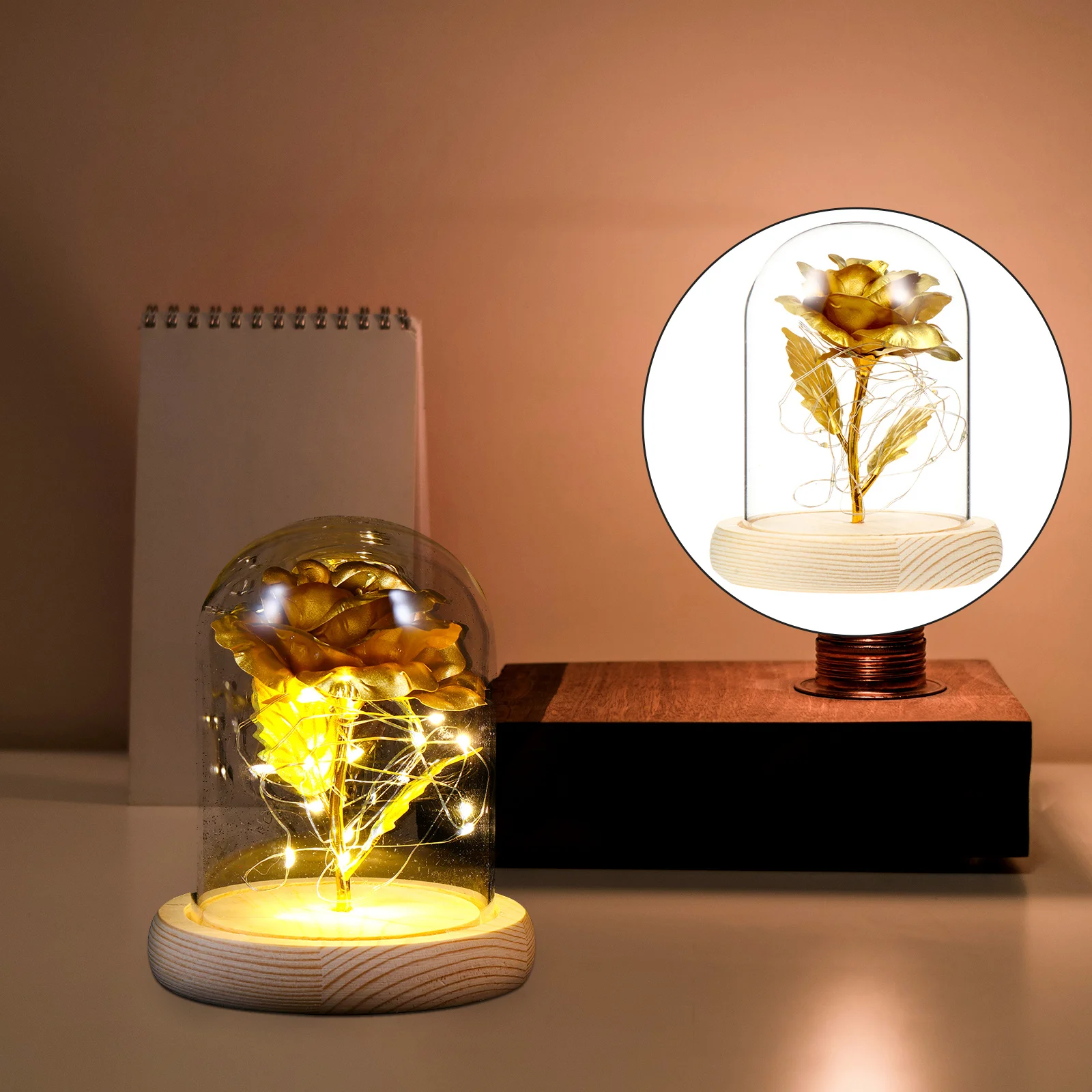 

Foil Desktop Ornament Compact Decoration Creative Retro Style Display For Home Office Decorative In Glass