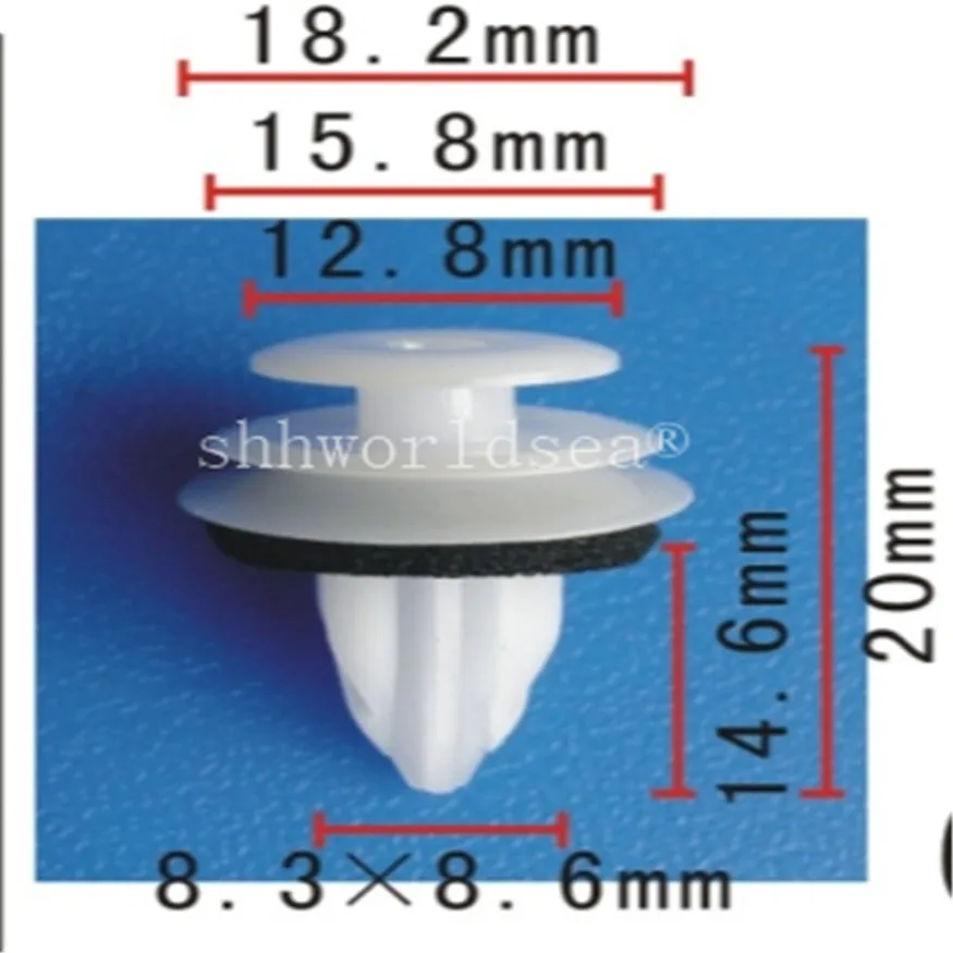 100 шт. фиксаторы дверной панели 90467-A0005 90467A0005 для Lexus ES 350 GX 470 IS 250 для Toyota Camry FJ Cruiser Rav4