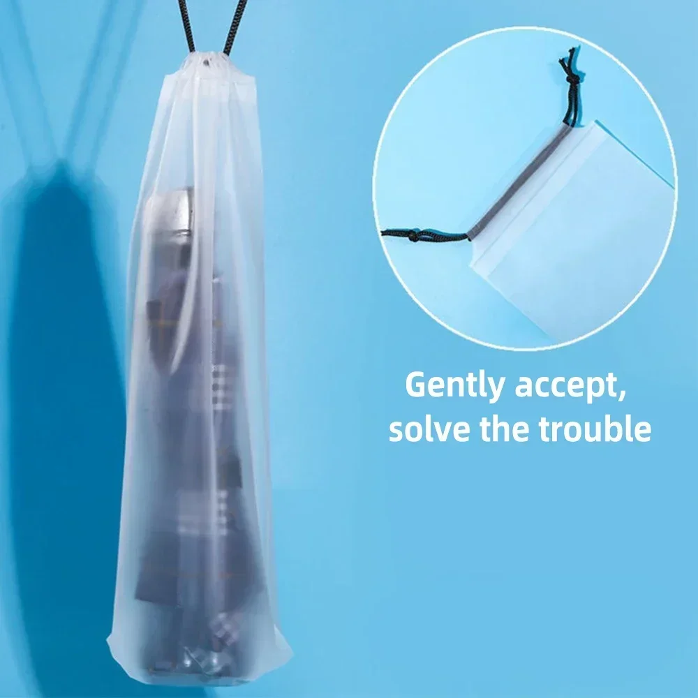 Umbrella Storage Waterproof Frosted Bag Reusable Portable Collapsible Drawstring Car Storages Sleeve Auto Accessories