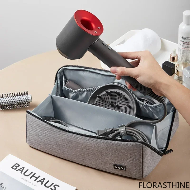 Simple PU Leather DS Hair Dryer Storage Organizer Zipper Curling Protector Iron Laifen Hair Dryer Travel Storage Bags Pouch