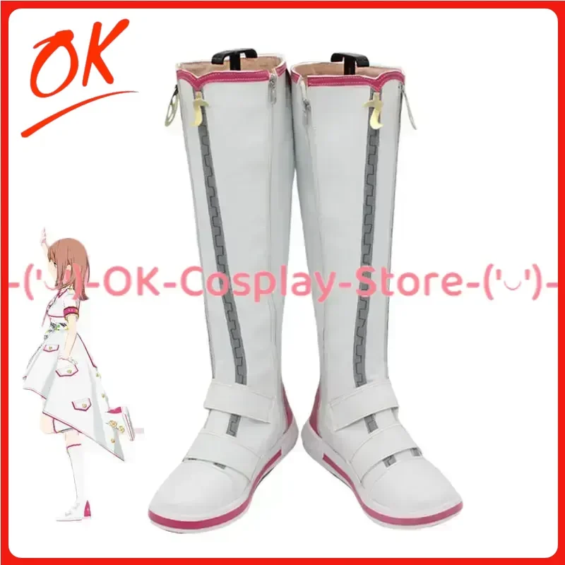

[Customized] Game Project Sekai Colorful Stage Hanasato Minori Cosplay Shoes Anime Roleplay Prop Halloween Party PU Leather Boot